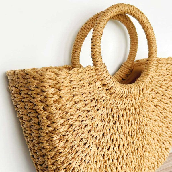 Cyrus Straw Beach Bag