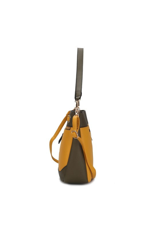 MKF Collection Evie two tone Shoulder bag by Mia k