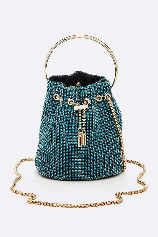 Oversize Rhinestone Iconic Bucket Bag