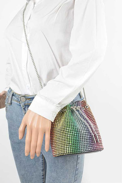 Oversize Rhinestone Iconic Bucket Bag