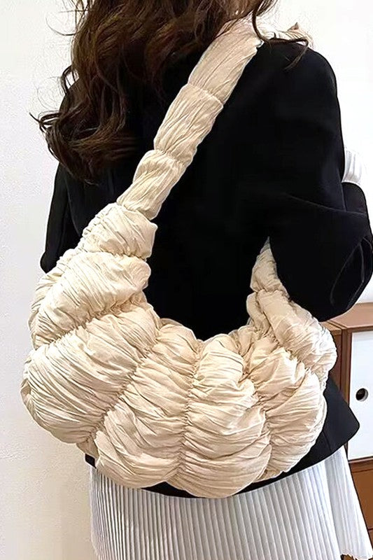 Quilted Puffer Oversize Hobo Bag