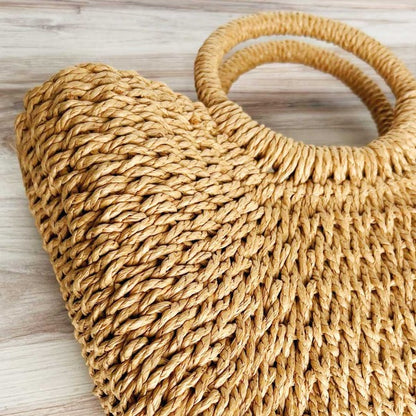 Cyrus Straw Beach Bag